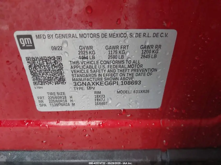2023 CHEVROLET EQUINOX FWD LT