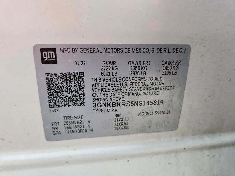 2022 CHEVROLET BLAZER RS  