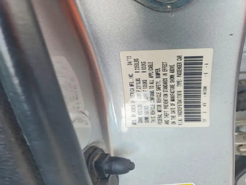 2013 HONDA ACCORD EXL  
