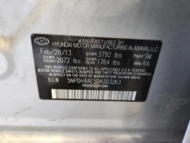 2013 HYUNDAI ELANTRA GLS  