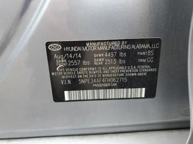 2015 HYUNDAI SONATA SPORT  
