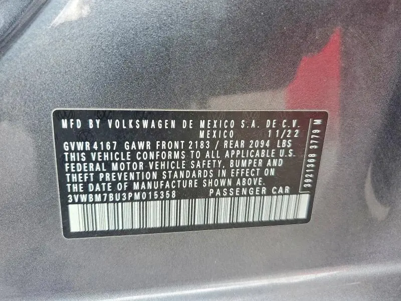 2023 VOLKSWAGEN JETTA SPORT  