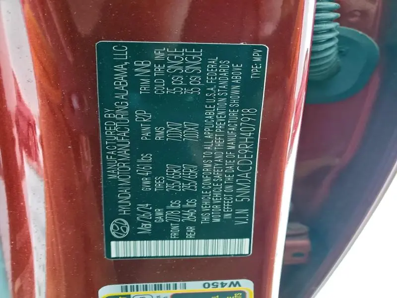 2024 HYUNDAI TUCSON SE  