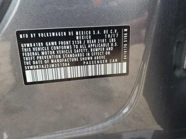 2018 VOLKSWAGEN JETTA SE  