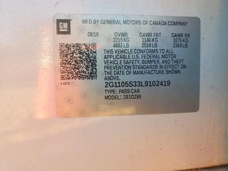 2020 CHEVROLET IMPALA PREMIER  