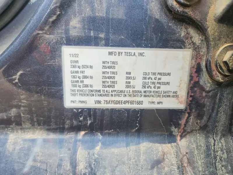 2023 TESLA MODEL Y   