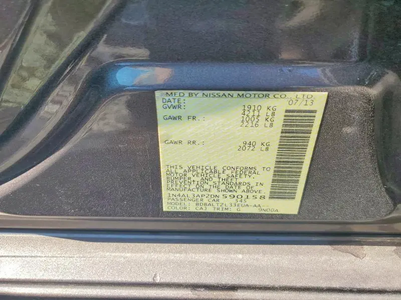 2013 NISSAN ALTIMA 2.5  
