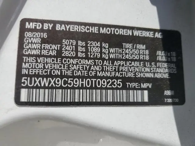2017 BMW X3 XDRIVE28I  