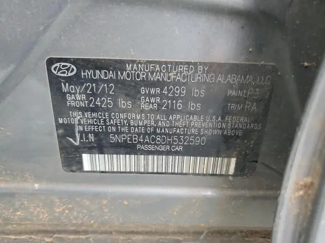 2013 HYUNDAI SONATA GLS