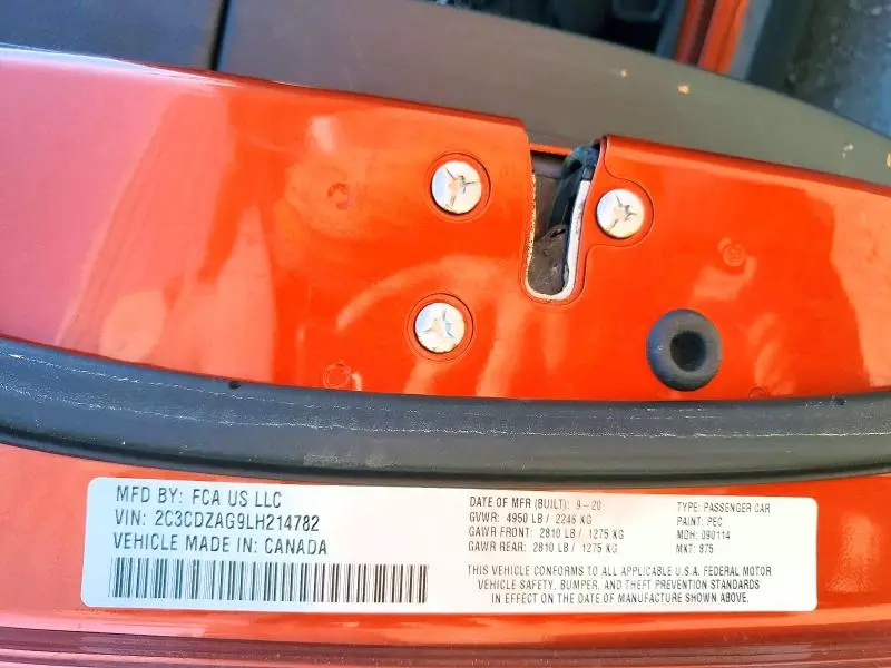 2020 DODGE CHALLENGER SXT  