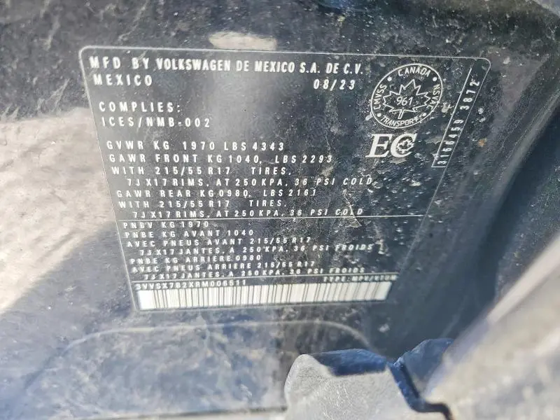 2024 VOLKSWAGEN TAOS SE  