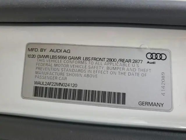 2021 AUDI A6 PREMIUM PLUS  