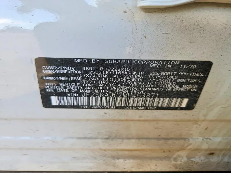 2021 SUBARU FORESTER PREMIUM  