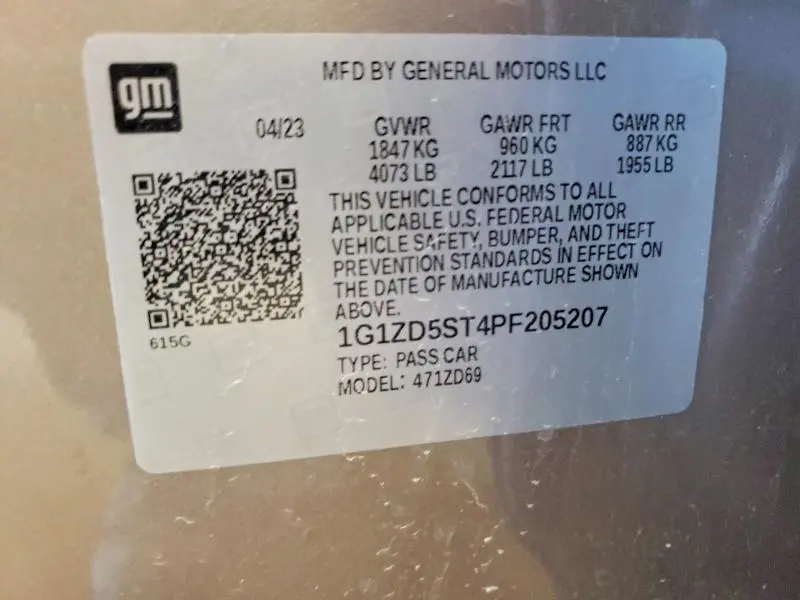 2023 CHEVROLET MALIBU LT  
