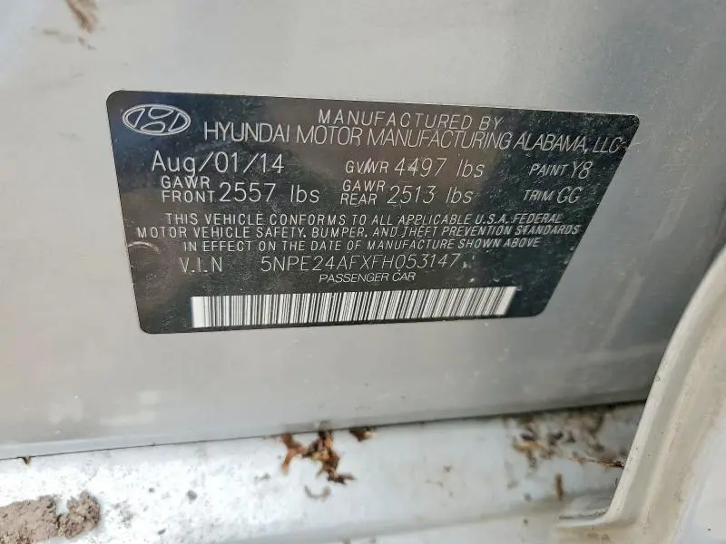 2015 HYUNDAI SONATA SE  