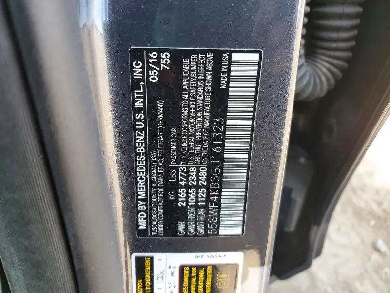 2016 MERCEDES-BENZ C 300 4MATIC  