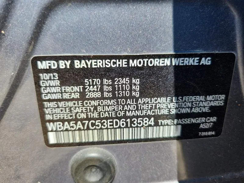 2014 BMW 528 XI  