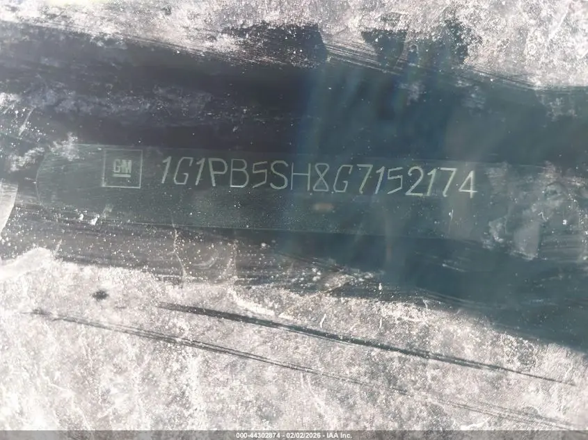 2016 CHEVROLET CRUZE LIMITED LS MANUAL