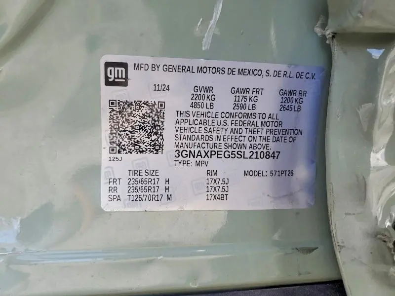 2025 CHEVROLET EQUINOX LT  