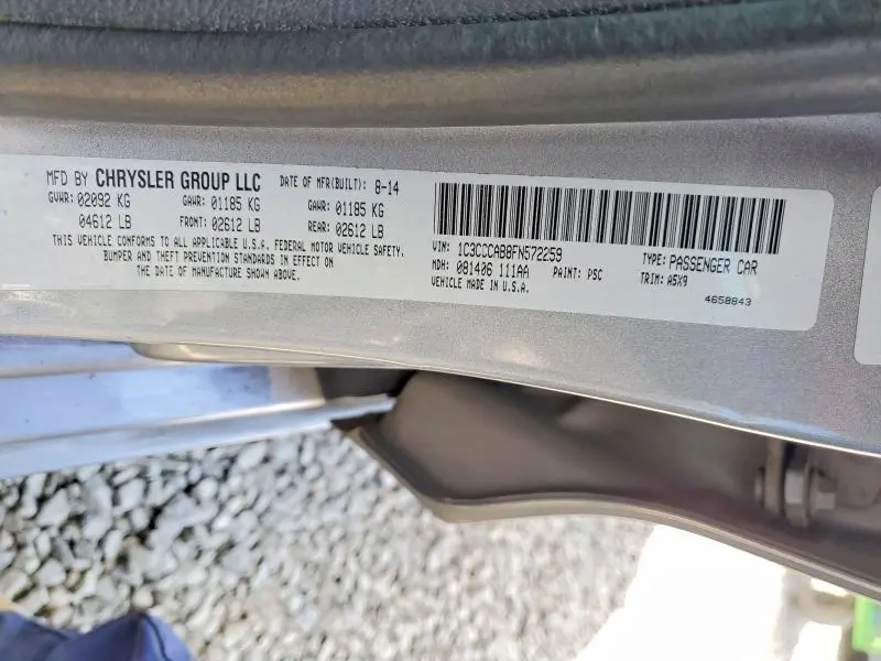 2015 CHRYSLER 200 LIMITED  