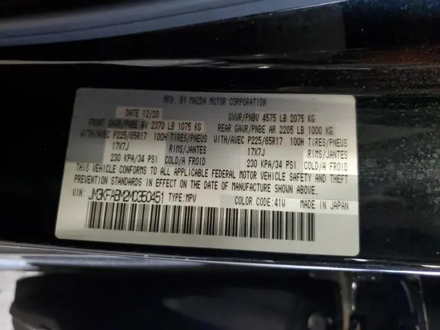 2021 MAZDA CX-5 SPORT  