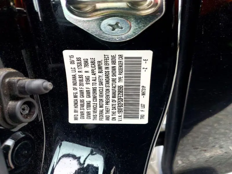 2015 HONDA CIVIC LX  