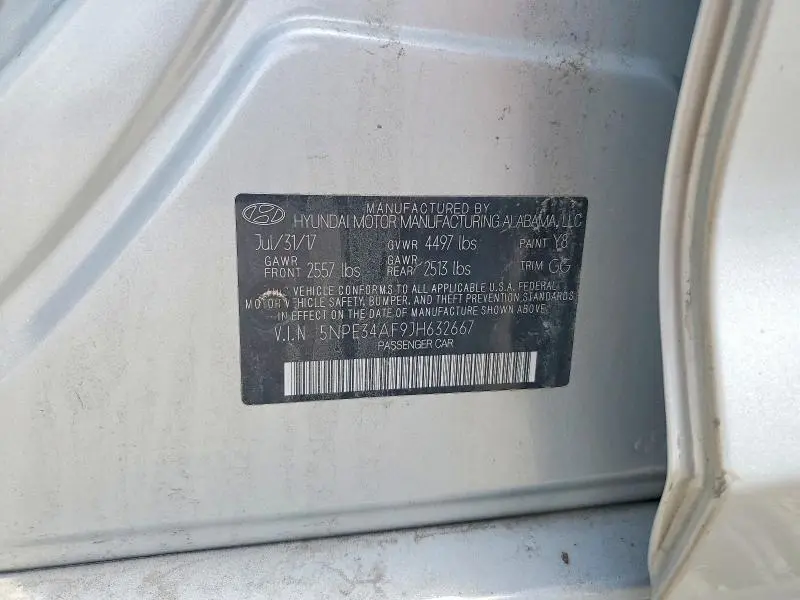 2018 HYUNDAI SONATA SEL  