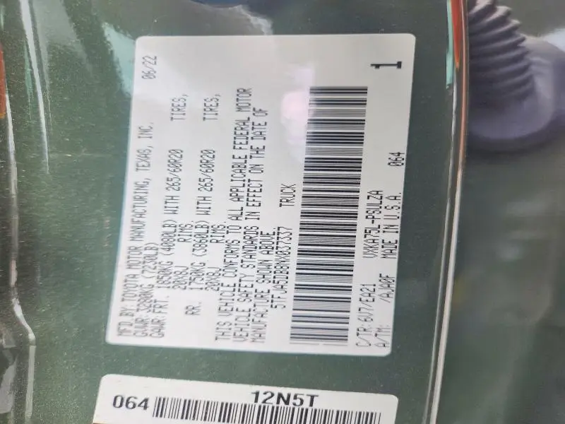 2022 TOYOTA TUNDRA CREWMAX LIMITED  