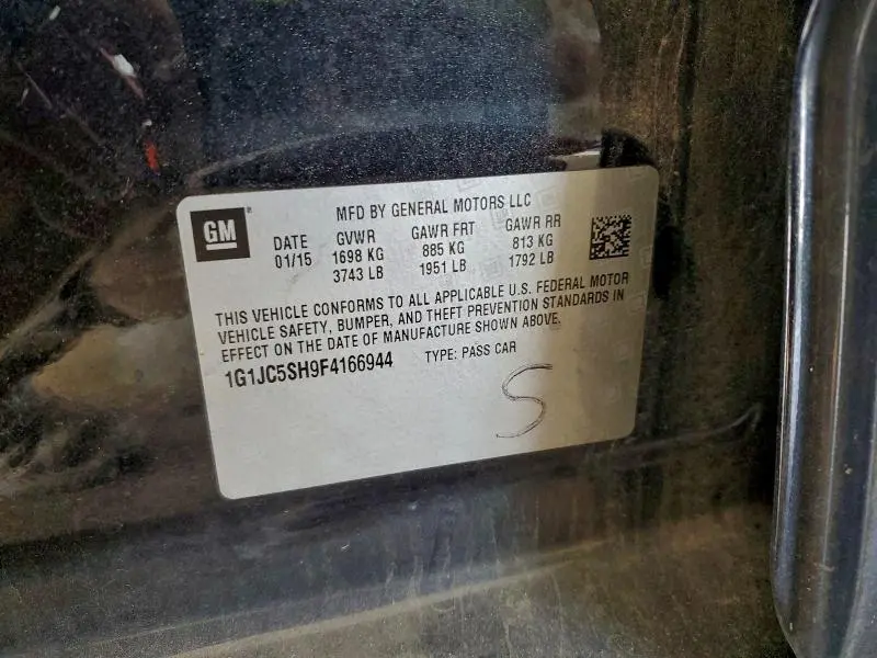 2015 CHEVROLET SONIC LT  