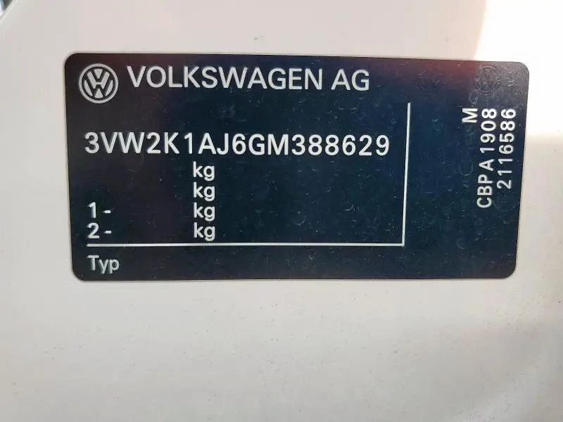 2016 VOLKSWAGEN JETTA  