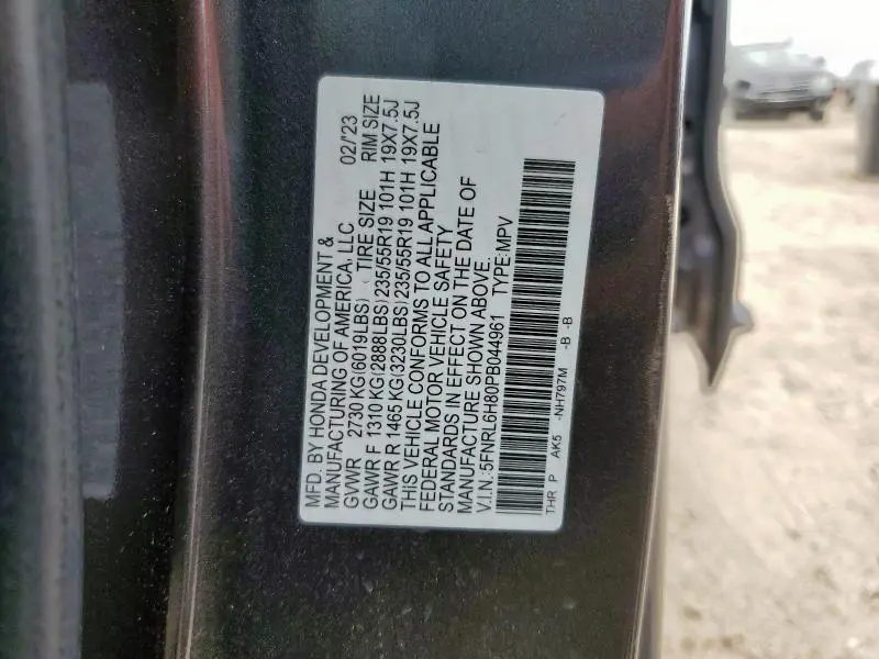 2023 HONDA ODYSSEY TOURING  