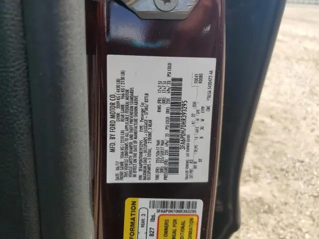 2017 FORD FUSION SE  