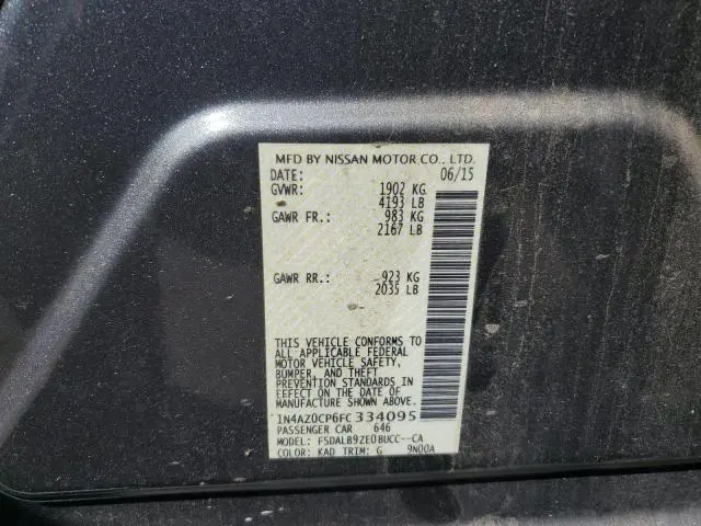 2015 NISSAN LEAF S  