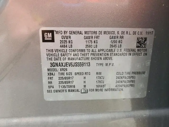 2018 CHEVROLET EQUINOX LT  