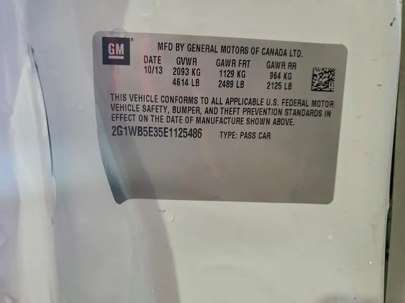 2014 CHEVROLET IMPALA LIMITED LT  