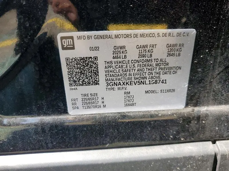 2022 CHEVROLET EQUINOX LT  