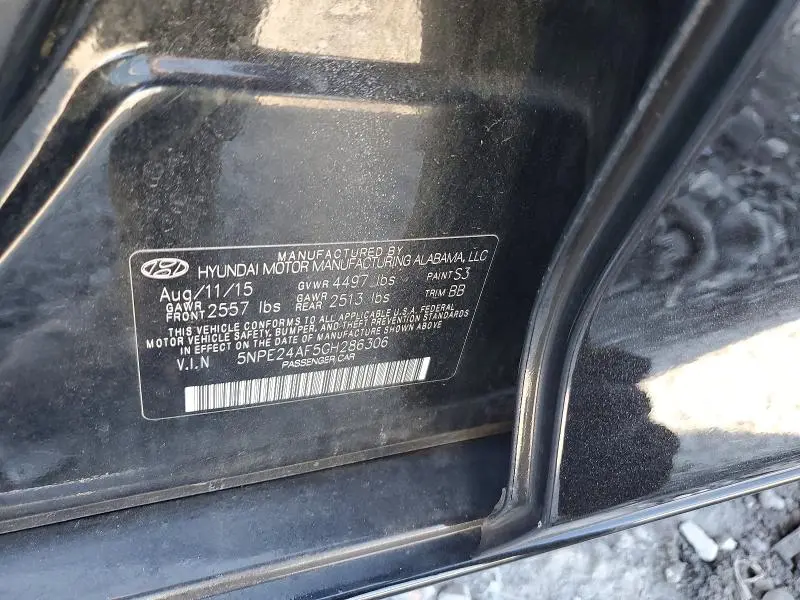 2016 HYUNDAI SONATA SE  