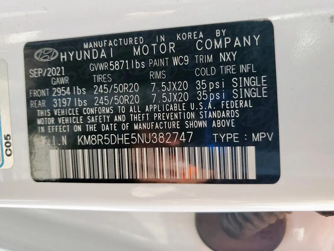 2022 HYUNDAI PALISADE LIMITED  