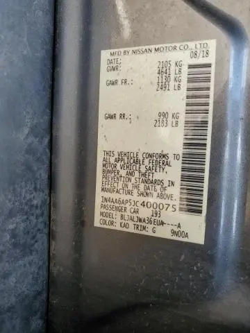 2018 NISSAN MAXIMA 3.5S  