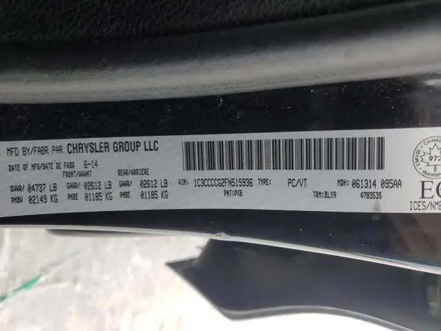 2015 CHRYSLER 200 C  