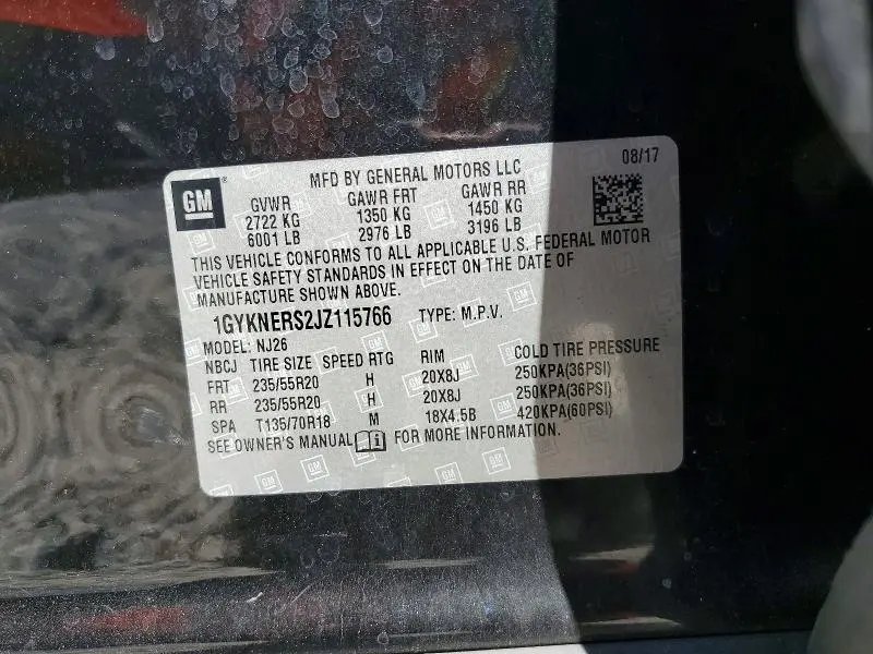 2018 CADILLAC XT5 PREMIUM LUXURY  