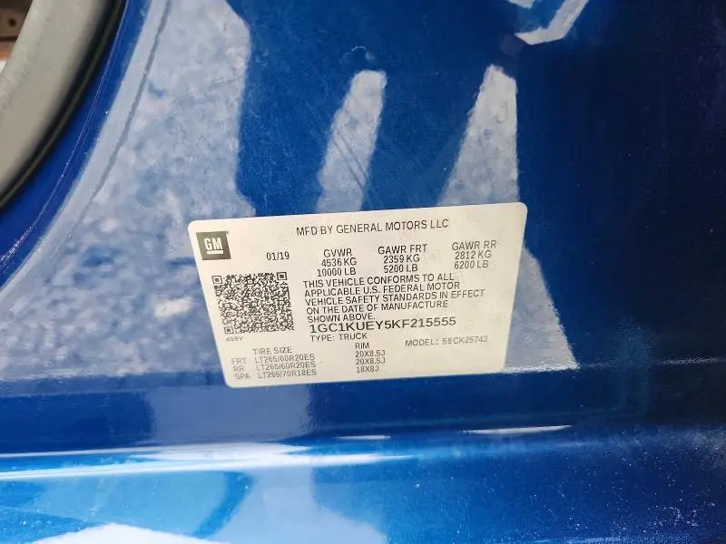 2019 CHEVROLET SILVERADO K2500 HIGH COUNTRY  