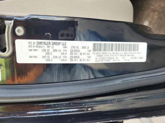 2012 DODGE GRAND CARAVAN SXT  