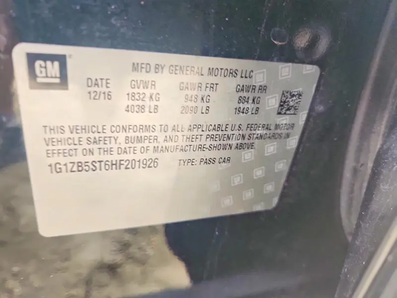 2017 CHEVROLET MALIBU LS  