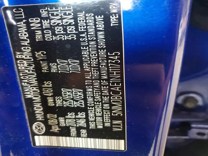 2022 HYUNDAI TUCSON SEL  
