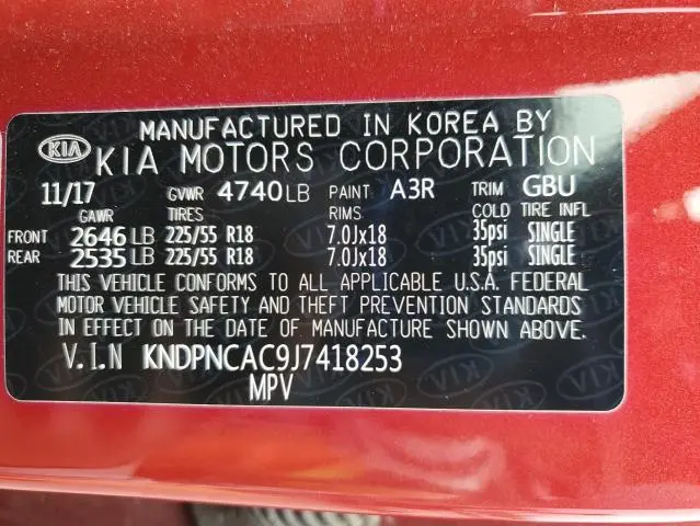 2018 KIA SPORTAGE EX  