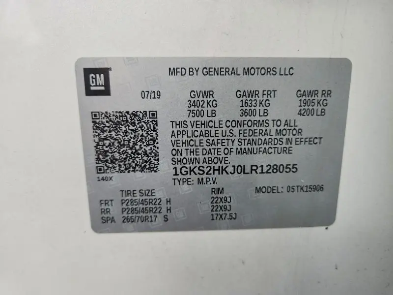 2020 GMC YUKON XL DENALI  