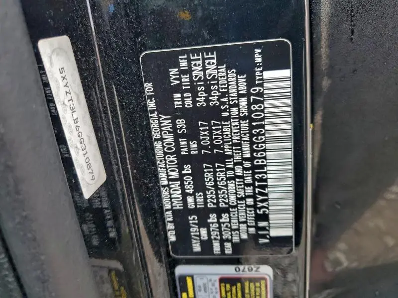 2016 HYUNDAI SANTA FE SPORT   