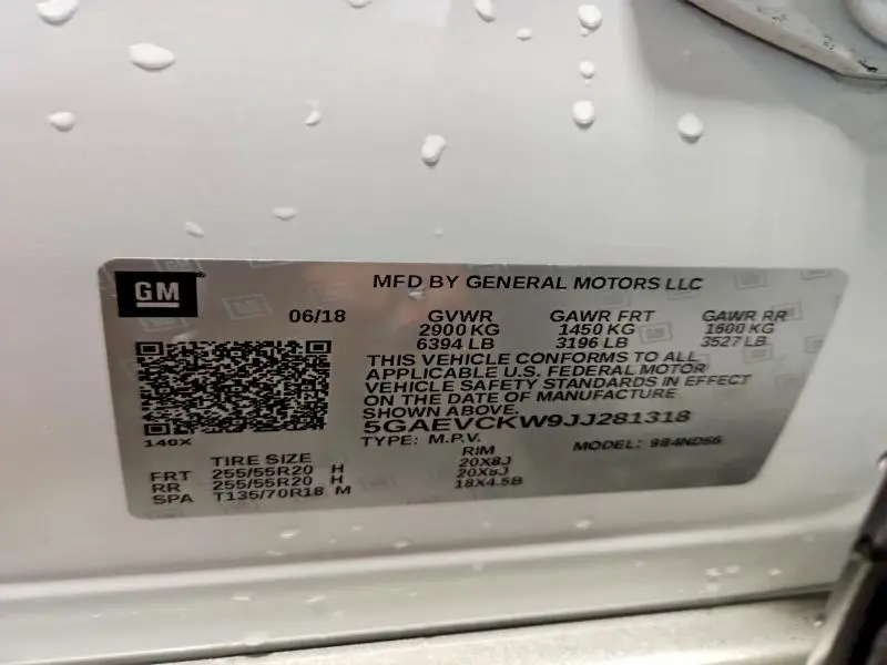 2018 BUICK ENCLAVE AVENIR  