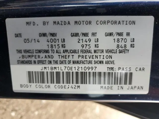 2014 MAZDA 3 TOURING  